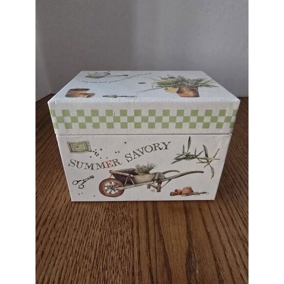 Marjolein Bastin 87 New 4x6 Blank Recipe Cards & Box Holder Hallmark Natures... - Picture 1 of 6